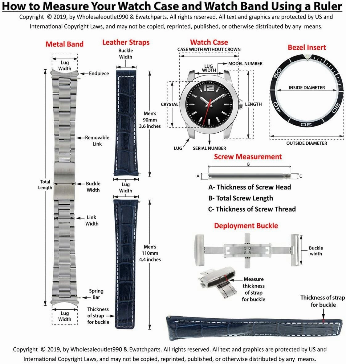 Ewatchparts 18-19-20-22-24-26mm Leather Watch Band Strap Smooth with Clasp Compatible with Franck Muller