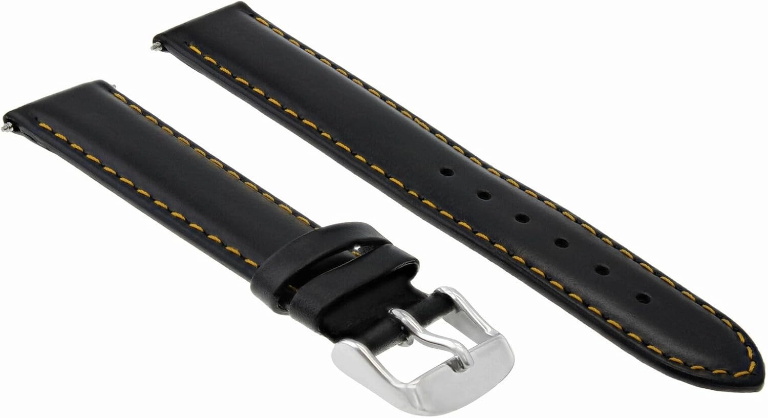 Ewatchparts 18-19-20-22-24-26mm Leather Watch Band Strap Smooth with Clasp Compatible with Franck Muller