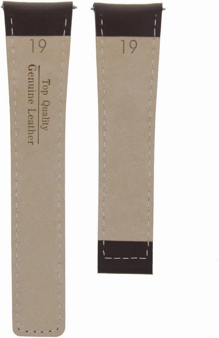 Ewatchparts 19-20-22mm Leather Watch Band Strap Compatible with Tag Heuer Carrera Monaco Clasp Rose Gold