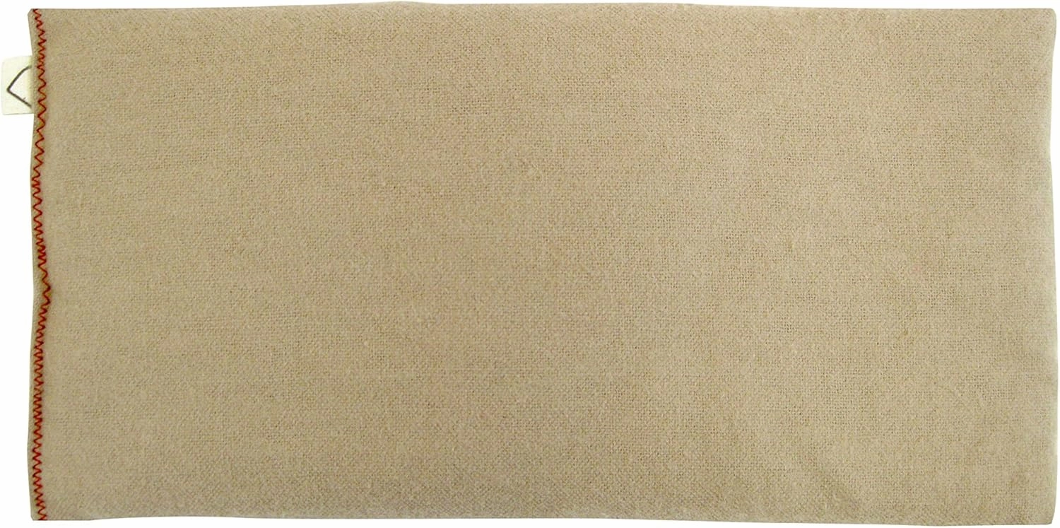 Eye Pillow Gift Set - 4 x 8.5 - Unscented Flax - Washable Cover - Soft Cotton Flannel - Soothing Relaxing - beige tan