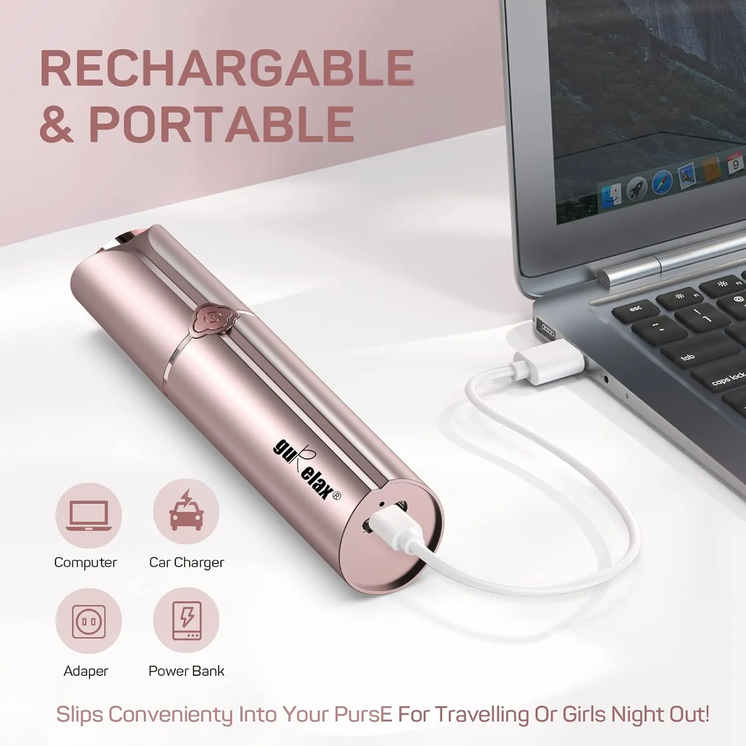 Facial Hair Removal for Women(1 Gold 1 Blue), Gurelax Electric Hair Removal Device, Painless Facial Hair Remover for Chin Upper Lip Peach Fuzz, with a Storage Bag