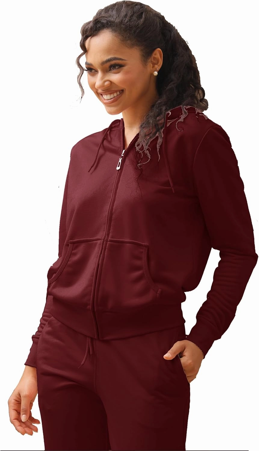 Facitisu Tracksuit for Women Set 2 Piece Joggers Terry Jogging Sweat Outfits Hoodie and Sweatpants