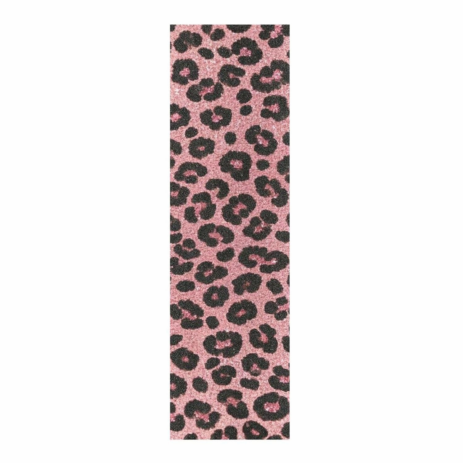 Fake Glitter Leopard Print Pink Decorative Grip Tape roll for Skateboards Waterproof Scooter Grip Tape Non-Skid Cruiser Grip Tape 33×9 Inch