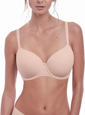 Fantasie womens Aura Moulded Underwire Seamless T-Shirt Bra , natural beige , 32GG