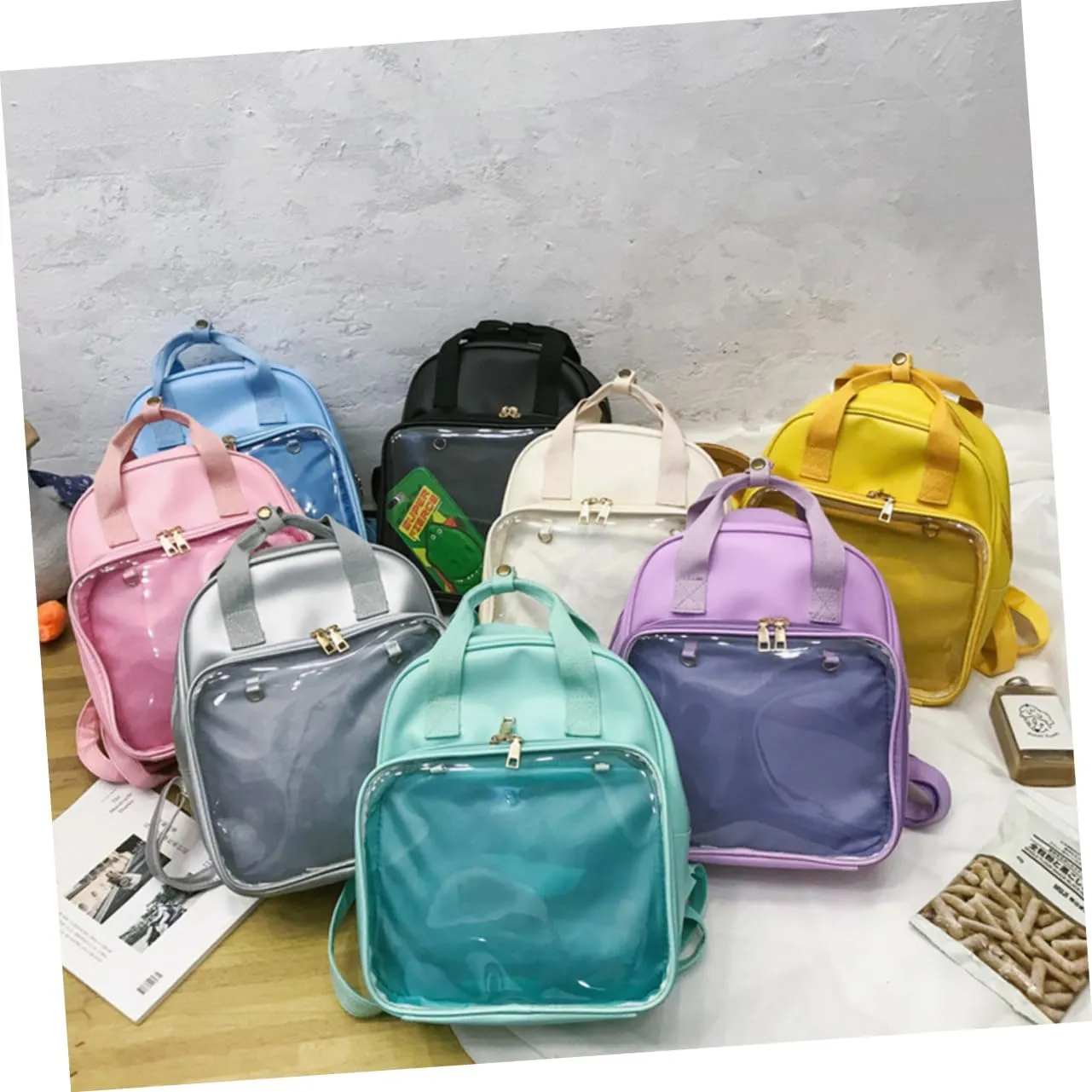 Fashionable Candy Backpack School Bag for Girls Women Large Capacity Comfortable Shoulder Straps