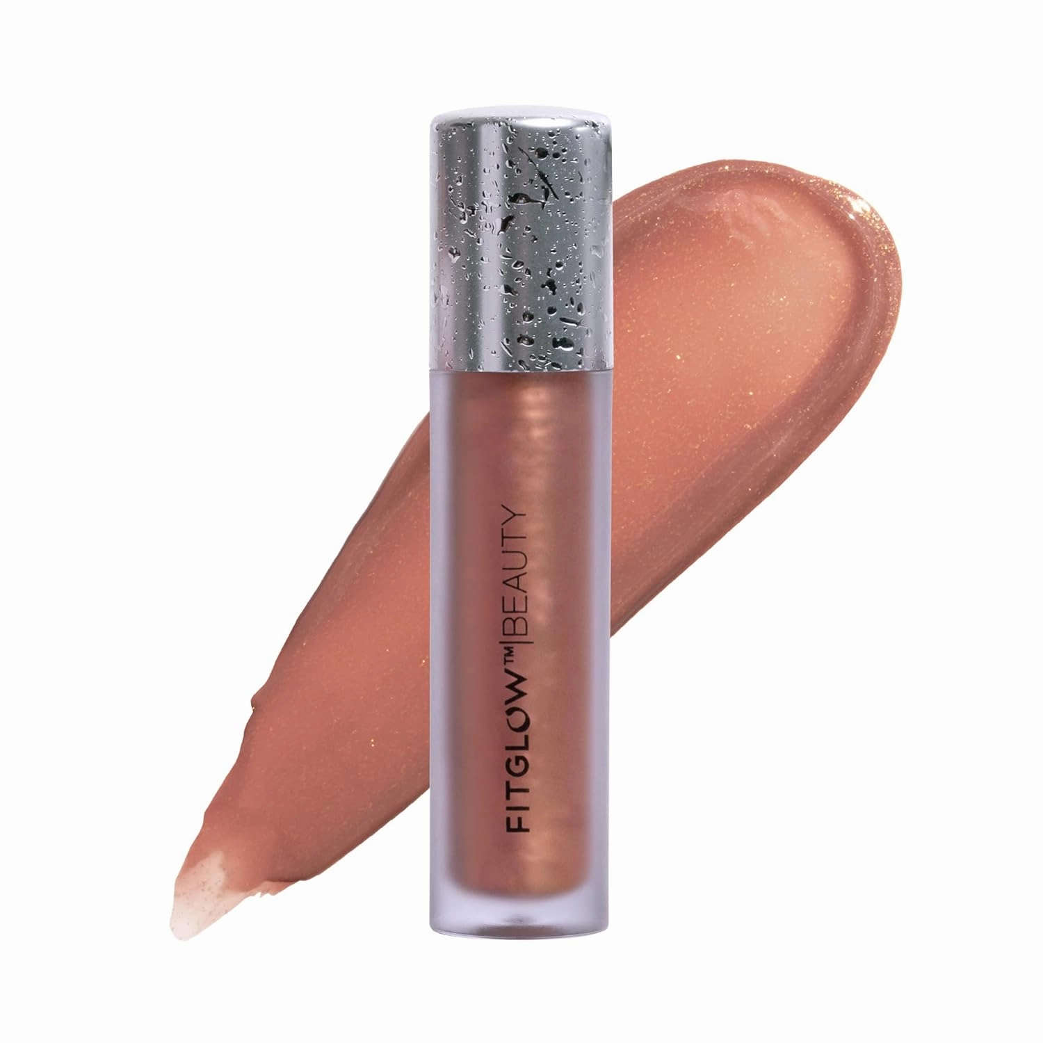 FITGLOW Beauty - Lip Color Serum | Vegan, Woman-Owned Clean Beauty (Gleam - Beige Nude)