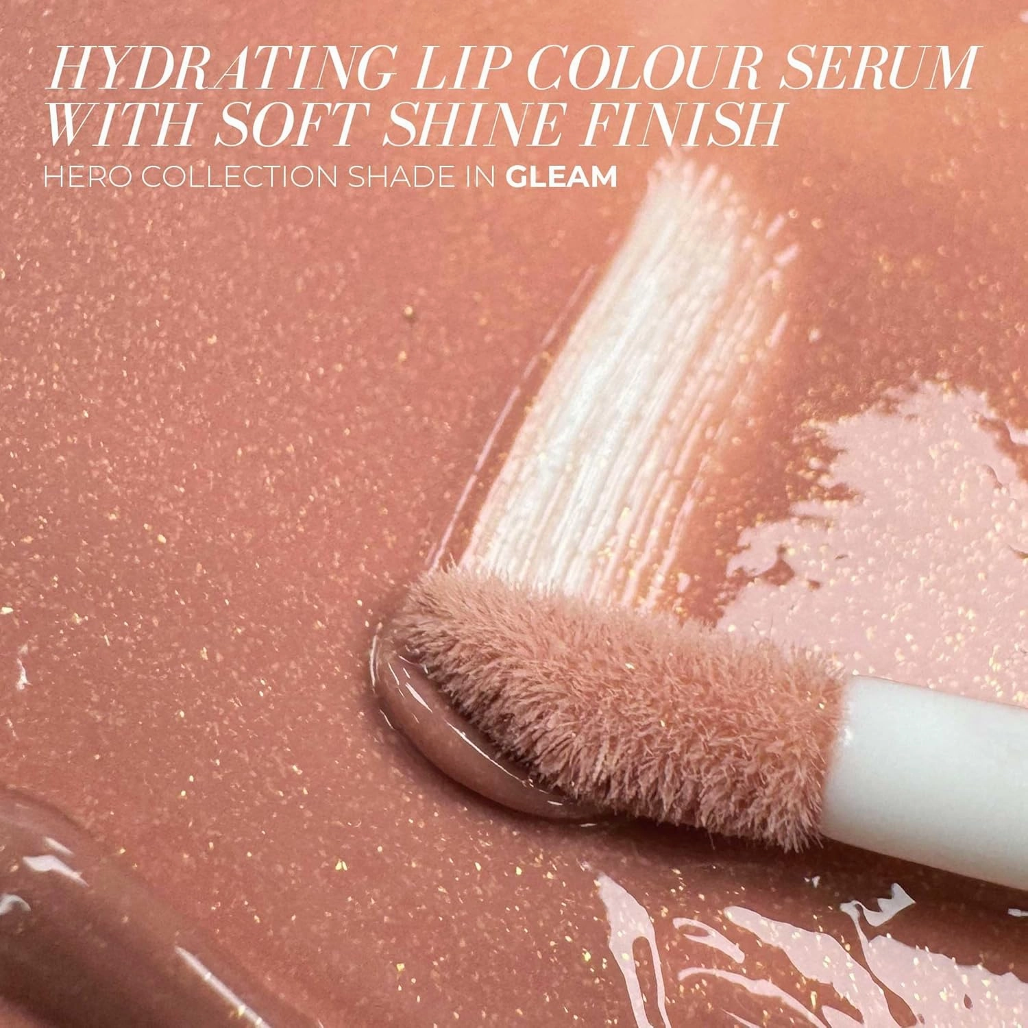 FITGLOW Beauty - Lip Color Serum | Vegan, Woman-Owned Clean Beauty (Gleam - Beige Nude)