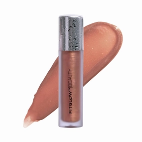 FITGLOW Beauty - Lip Color Serum | Vegan, Woman-Owned Clean Beauty (Gleam - Beige Nude)