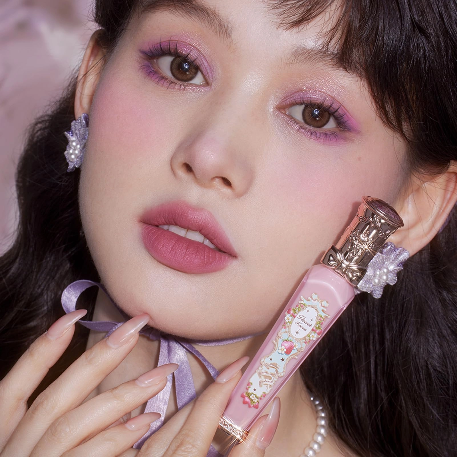 Flower Knows Strawberry Rococo Cloud Lip Cream Matte Liquid Lipstick-Long Lasting&Highly Pigmented Lip Stain -Velvety Waterproof Lip Makeup for Girls&Women-0.12 Fl Oz,1 Count(S06 Tea Break)