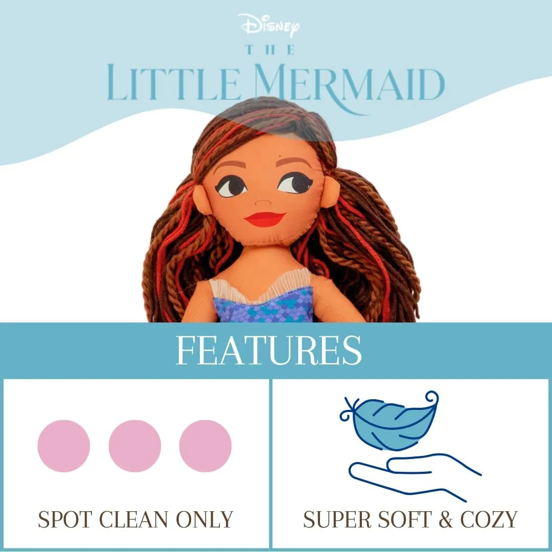 FRANCO Disney's The Little Mermaid Live Action Movie Ariel Bedding Super Soft Plush Cuddle Pillow Buddy, (Official Licensed Disney Product)