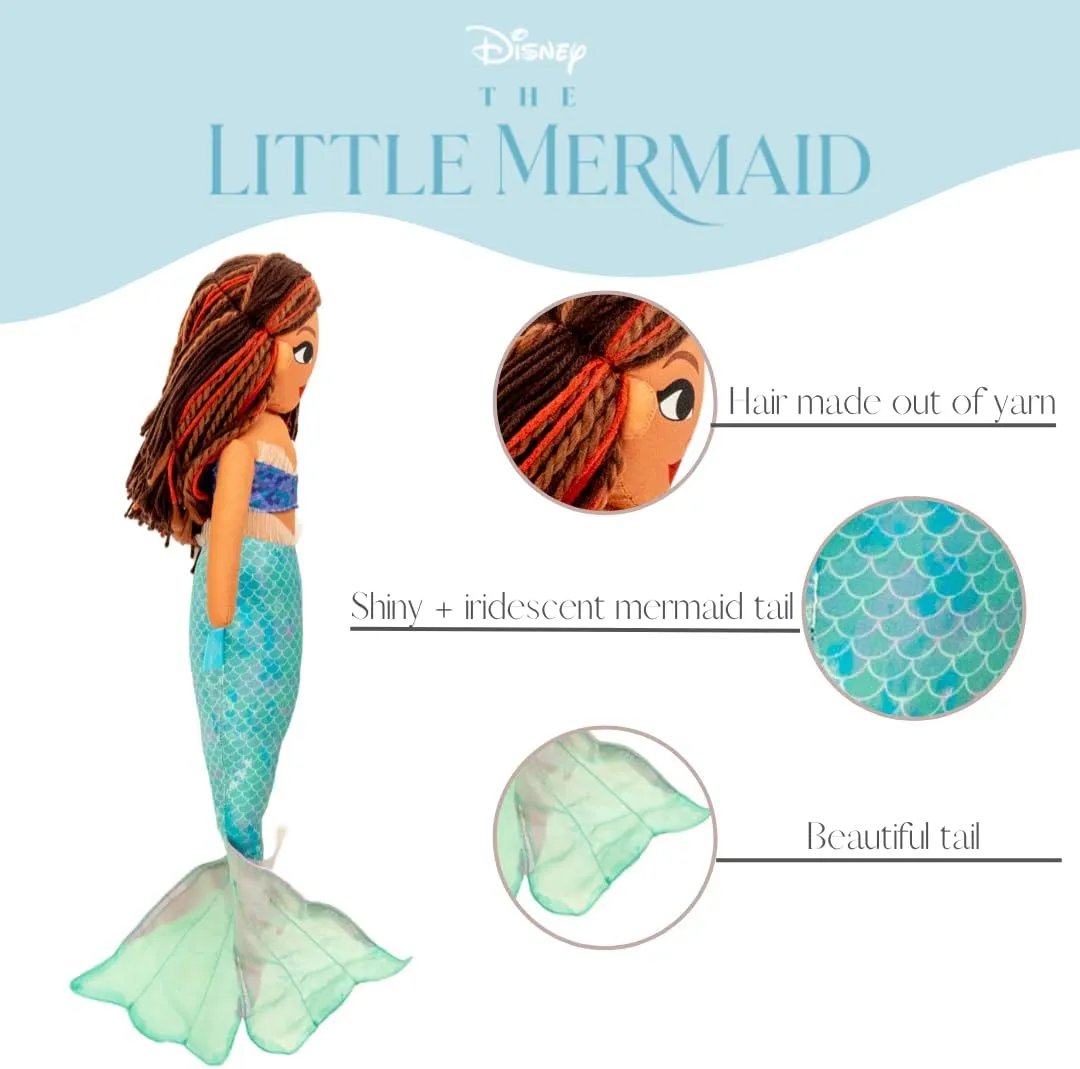 FRANCO Disney's The Little Mermaid Live Action Movie Ariel Bedding Super Soft Plush Cuddle Pillow Buddy, (Official Licensed Disney Product)
