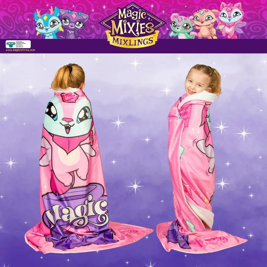 FRANCO Magic Mixies Dawne Kids Bedding Super Soft Cozy Micromink to Coral Throw, 46 in x 60 in, (Officially Licensed Product)