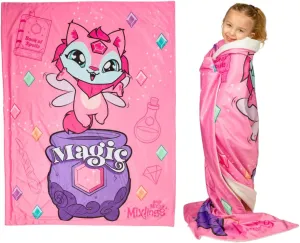 FRANCO Magic Mixies Dawne Kids Bedding Super Soft Cozy Micromink to Coral Throw, 46 in x 60 in, (Officially Licensed Product)