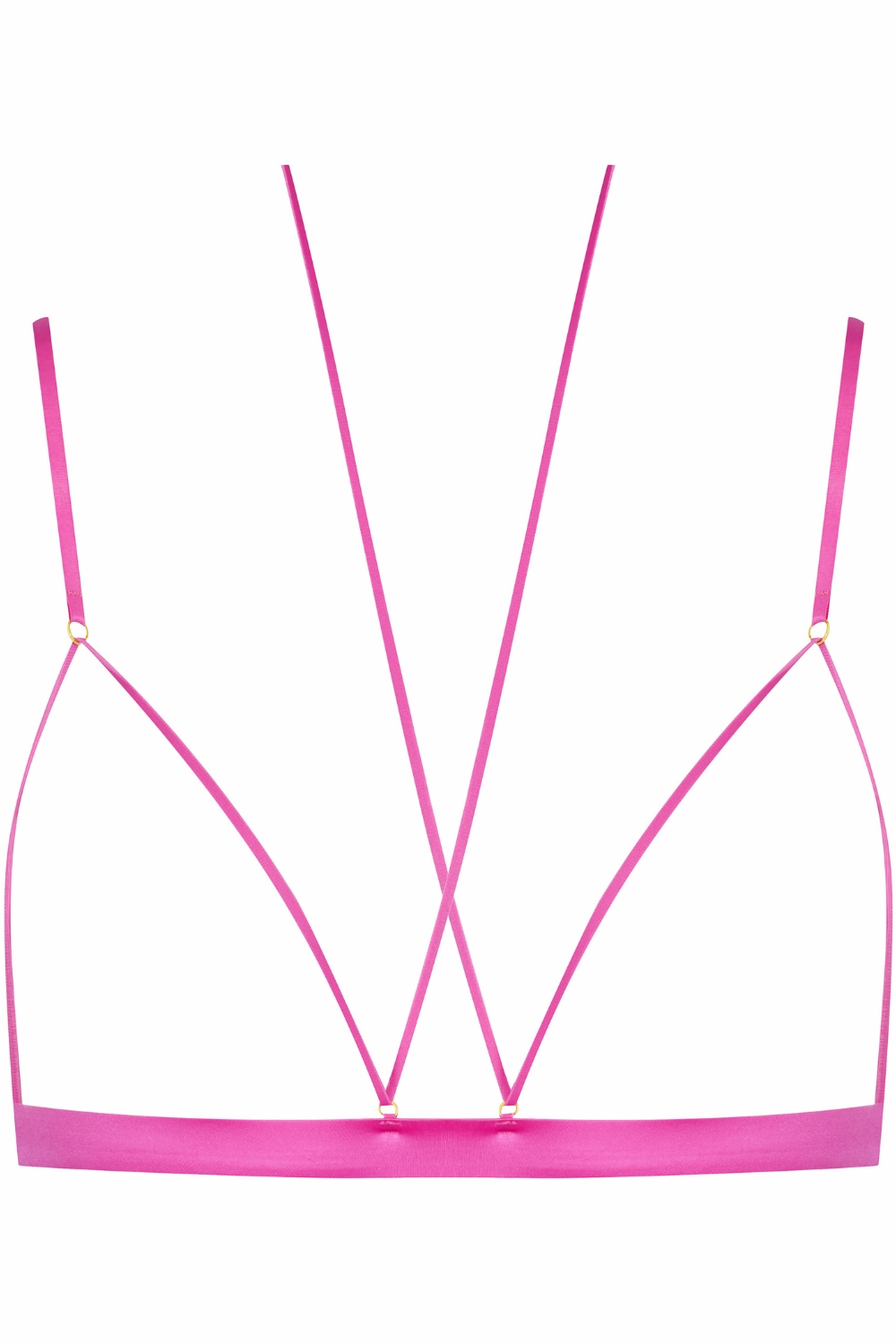French Kiss Open Triangle Bra Pink