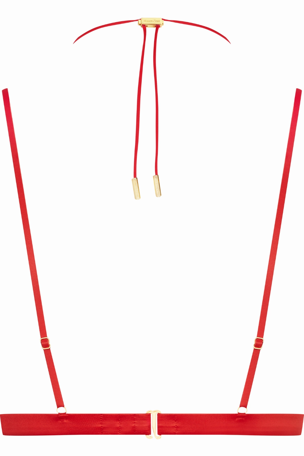 French Kiss Open Triangle Bra Red