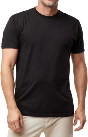Fresh Clean Threads Crew Neck T-Shirt - Pre Shrunk Soft Fitted Premium Tee - Men’s T- Cotton Poly