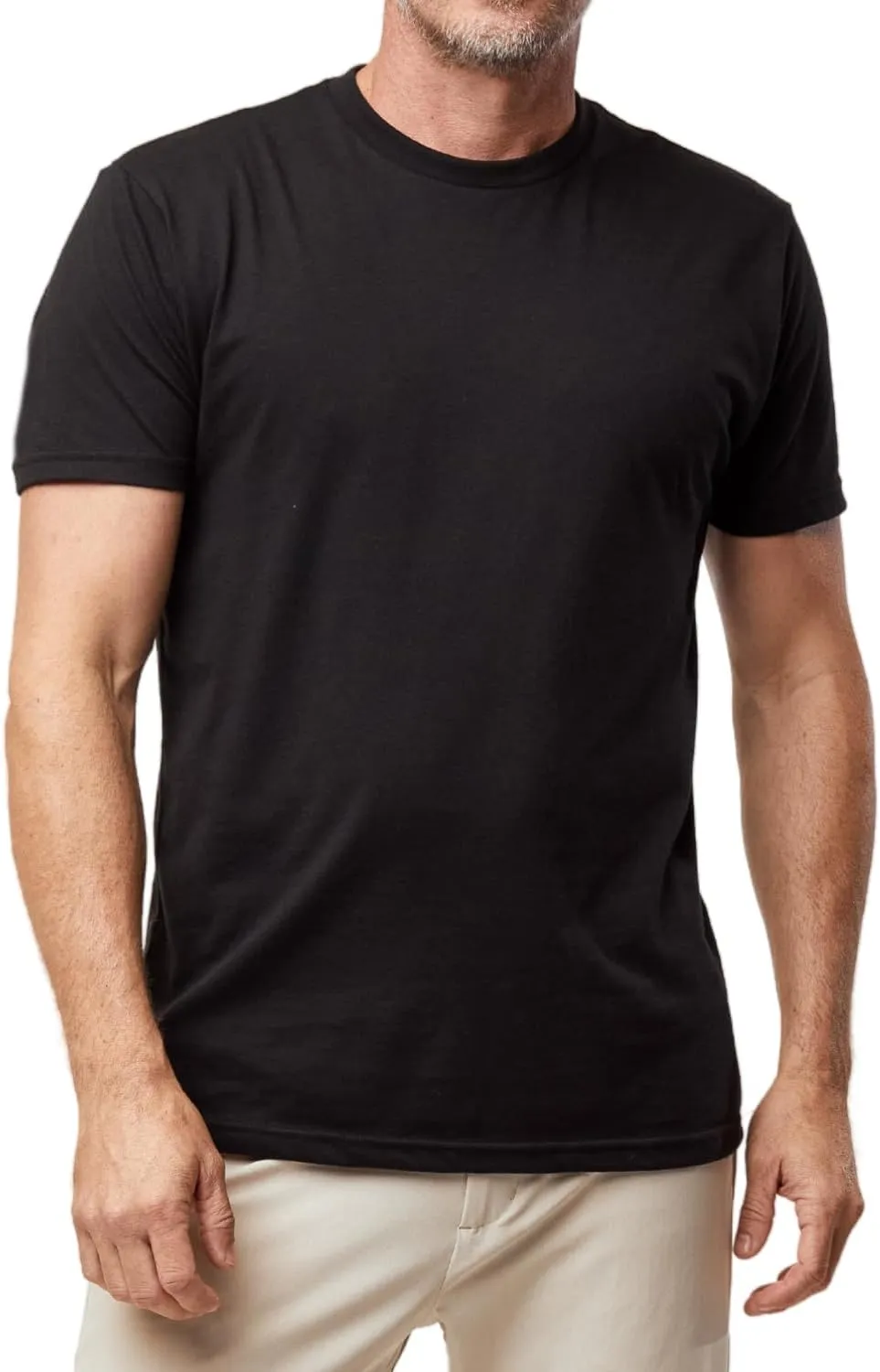 Fresh Clean Threads Crew Neck T-Shirt - Pre Shrunk Soft Fitted Premium Tee - Men’s T- Cotton Poly