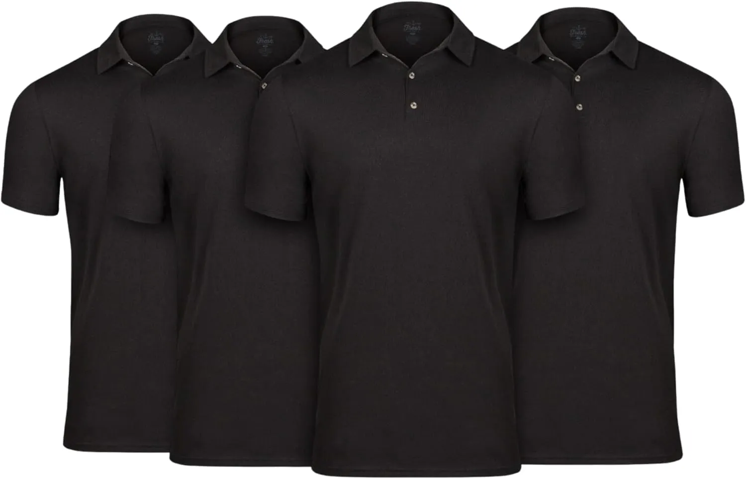 Fresh Clean Threads Mens Polo Shirts - Pre Shrunk Soft Fitted Premium Classic Shirt - Men's Polos Cotton Poly T-Shirt Blend