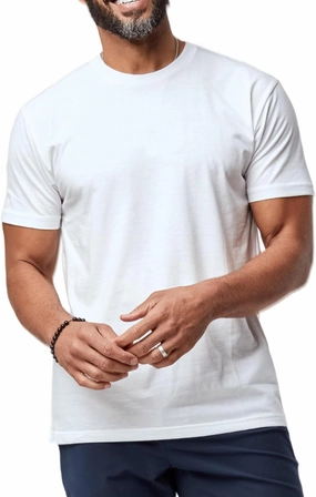 Fresh Clean Threads Crew Neck T-Shirt - Pre Shrunk Soft Fitted Premium Tee - Men’s T- Cotton Poly