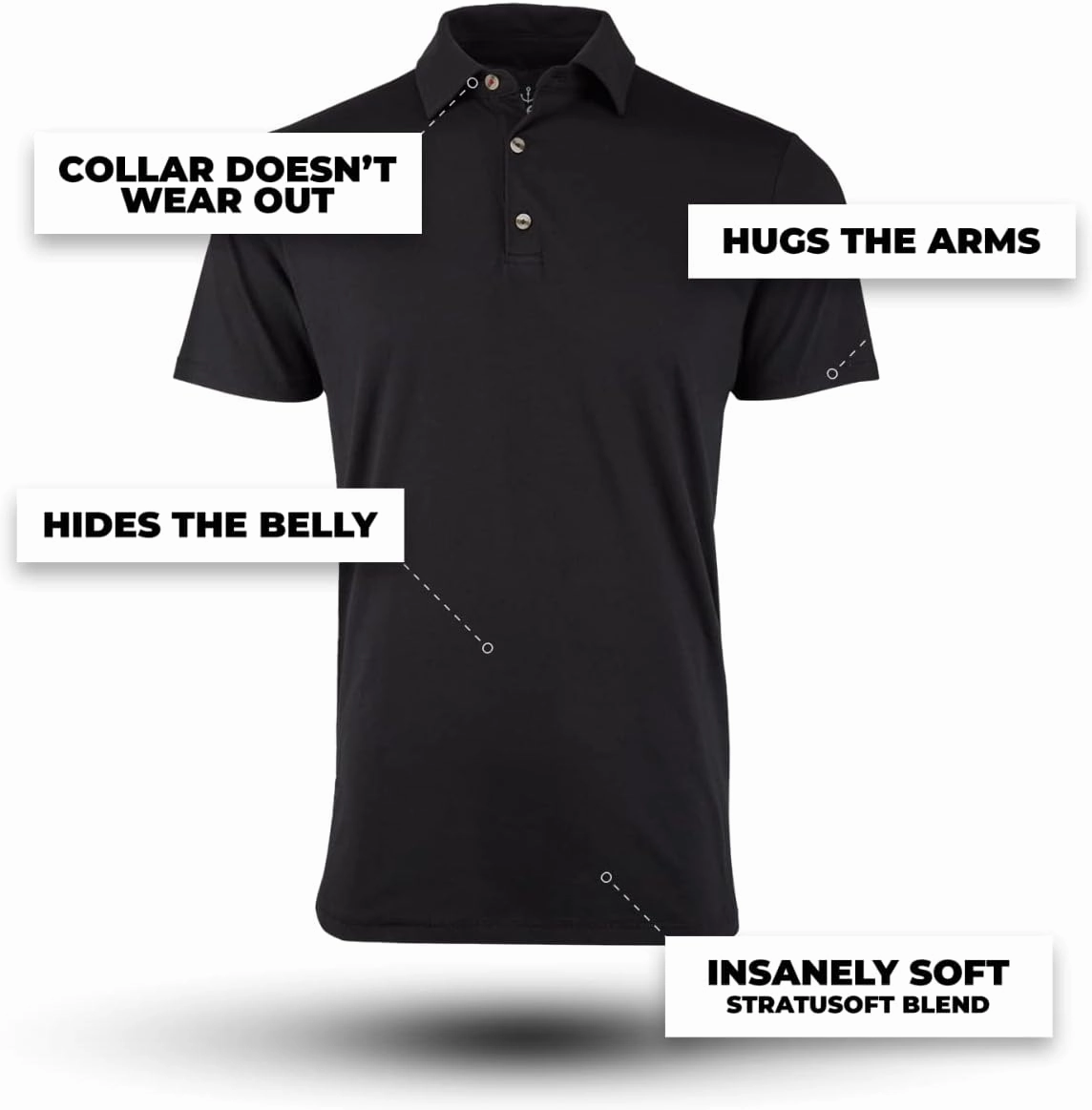 Fresh Clean Threads Mens Polo Shirts - Pre Shrunk Soft Fitted Premium Classic Shirt - Men's Polos Cotton Poly T-Shirt Blend
