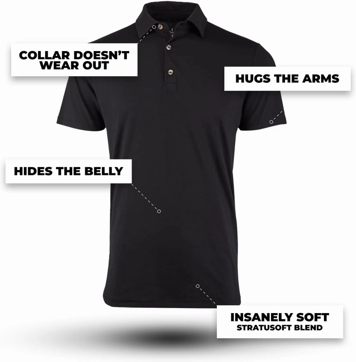 Fresh Clean Threads Mens Polo Shirts - Pre Shrunk Soft Fitted Premium Classic Shirt - Men's Polos Cotton Poly T-Shirt Blend