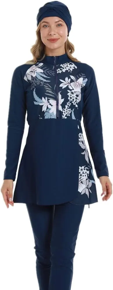 Full Swimming Costume Burkini for Women Modest Girls Swimsuit Islamic Swimwear Plus Size