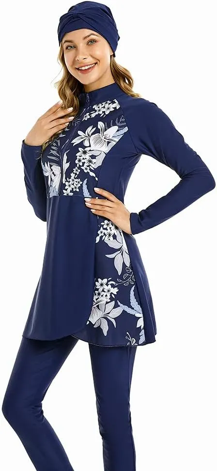 Full Swimming Costume Burkini for Women Modest Girls Swimsuit Islamic Swimwear Plus Size