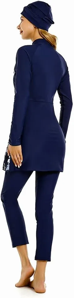 Full Swimming Costume Burkini for Women Modest Girls Swimsuit Islamic Swimwear Plus Size