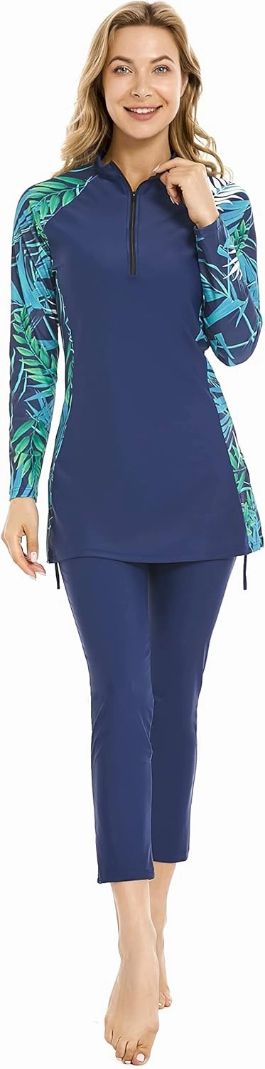 Full Swimming Costume Burkini for Women Modest Girls Swimsuit Islamic Swimwear Plus Size