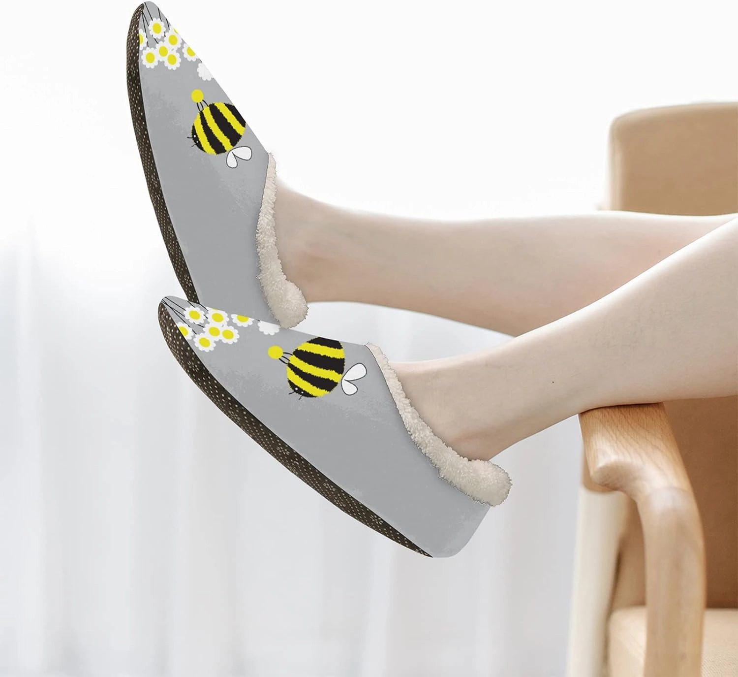 Fuzzy Memory Foam Slippers - Women's & Men's Anti-Skid Indoor/Outdoor Home Shoes