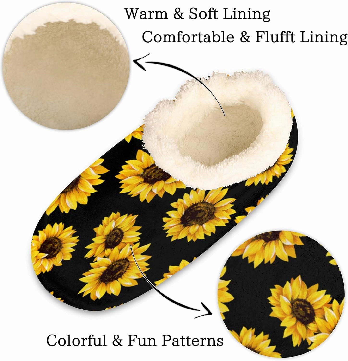 Fuzzy Memory Foam Slippers - Women's & Men's Anti-Skid Indoor/Outdoor Home Shoes