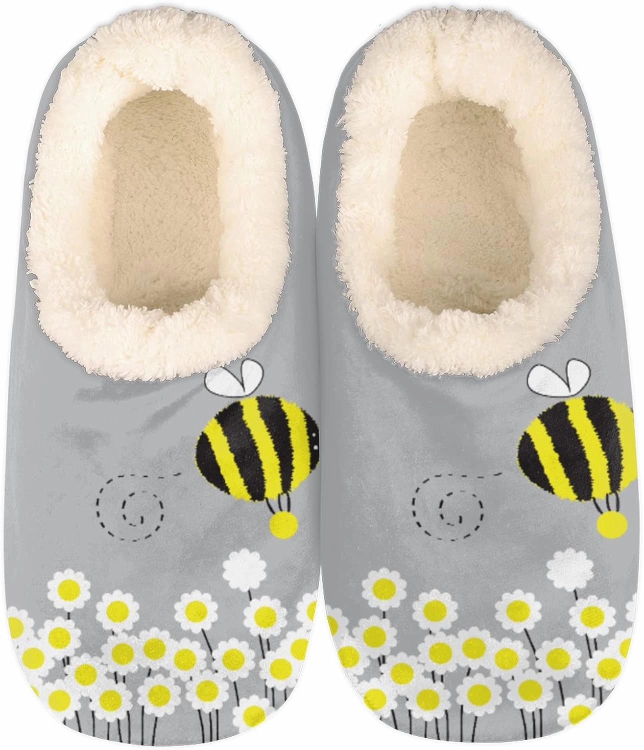 Fuzzy Memory Foam Slippers - Women's & Men's Anti-Skid Indoor/Outdoor Home Shoes
