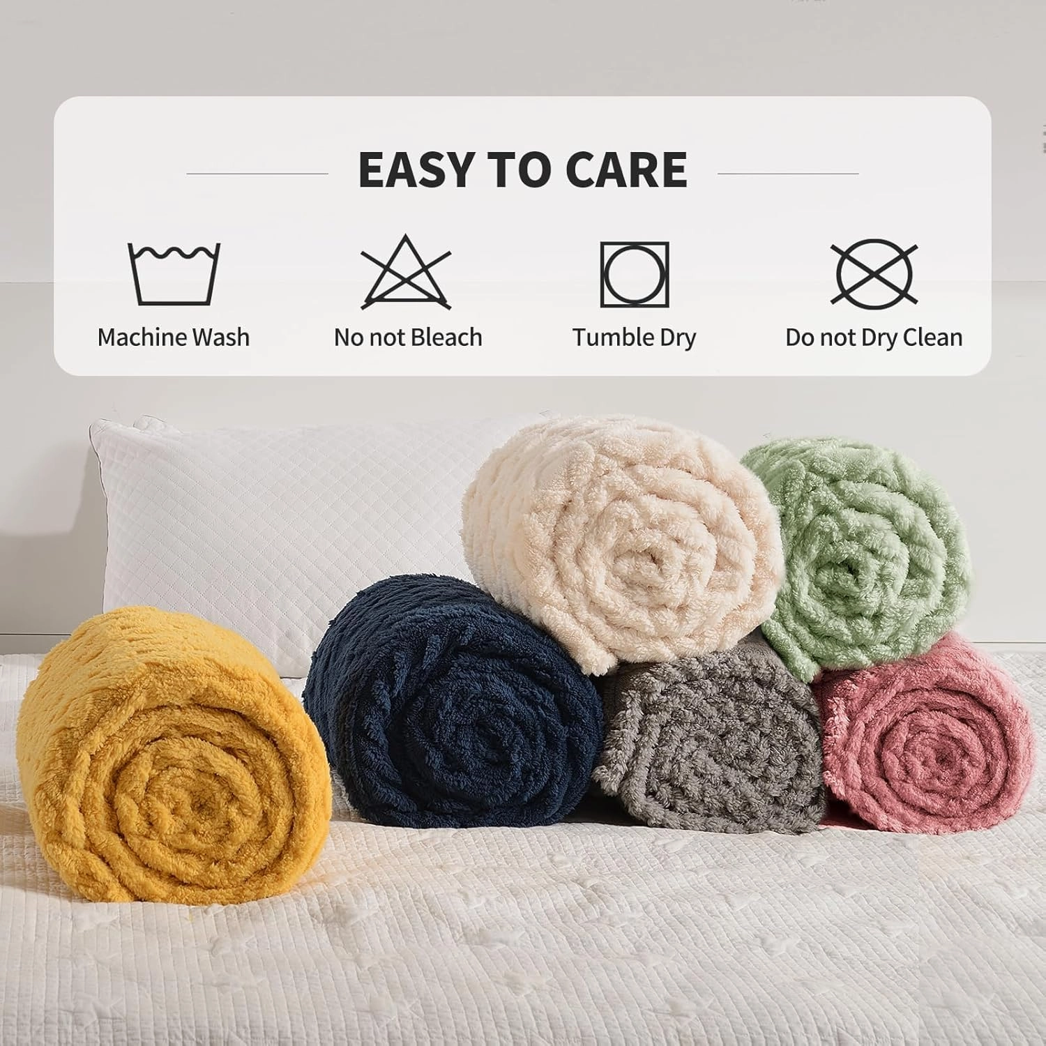FY FIBER HOUSE Fleece Blanket – 3D Pattern Design Bedding Sherpa Throw Blanket for Camping, Travel Warm Super Soft Fluffy Cozy Decorative Twin 50”x60” Beige