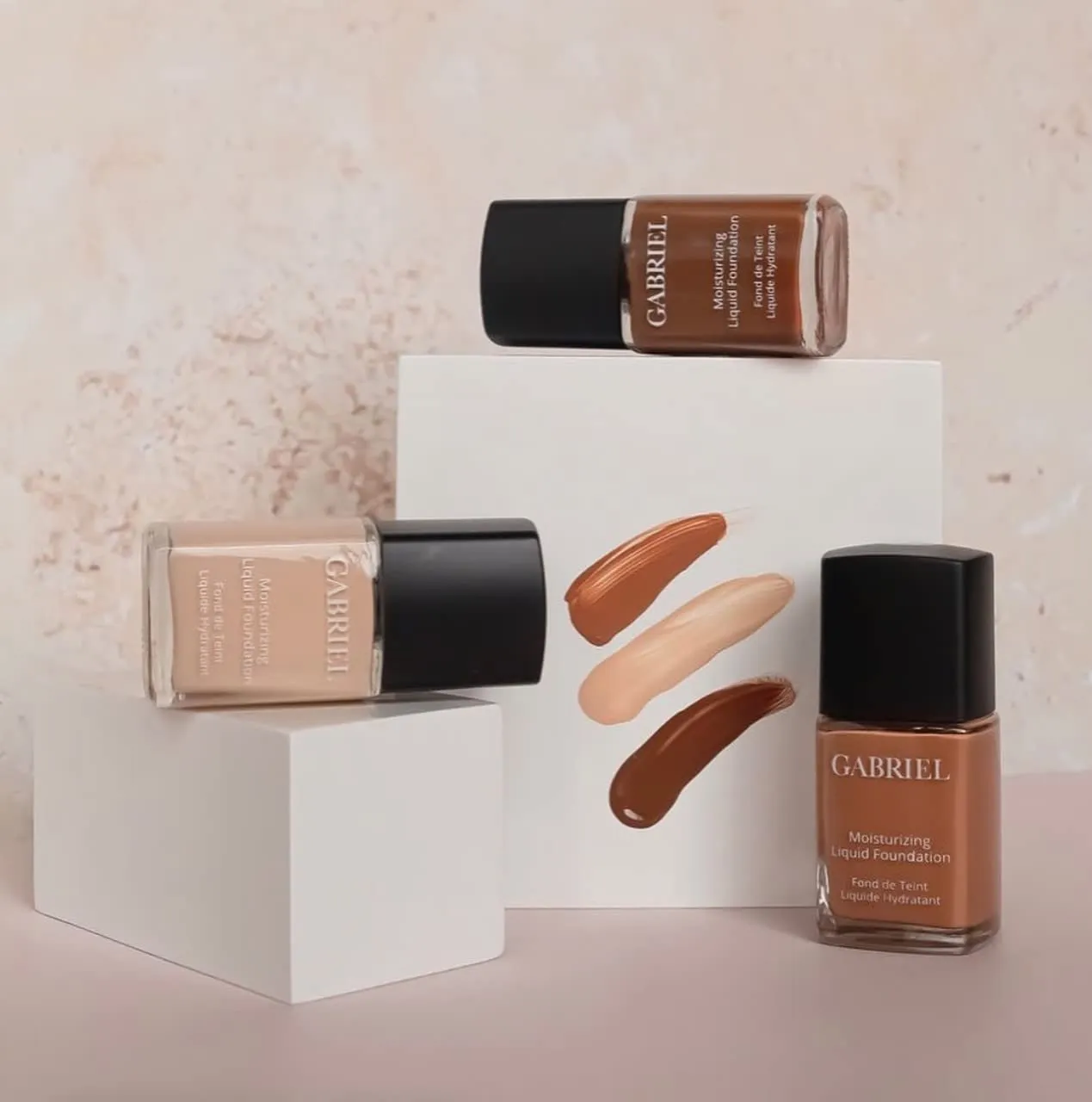 Gabriel Cosmetics Liquid Foundation, Organic Formula- 1 fl oz. (Soft Beige, 1.0)