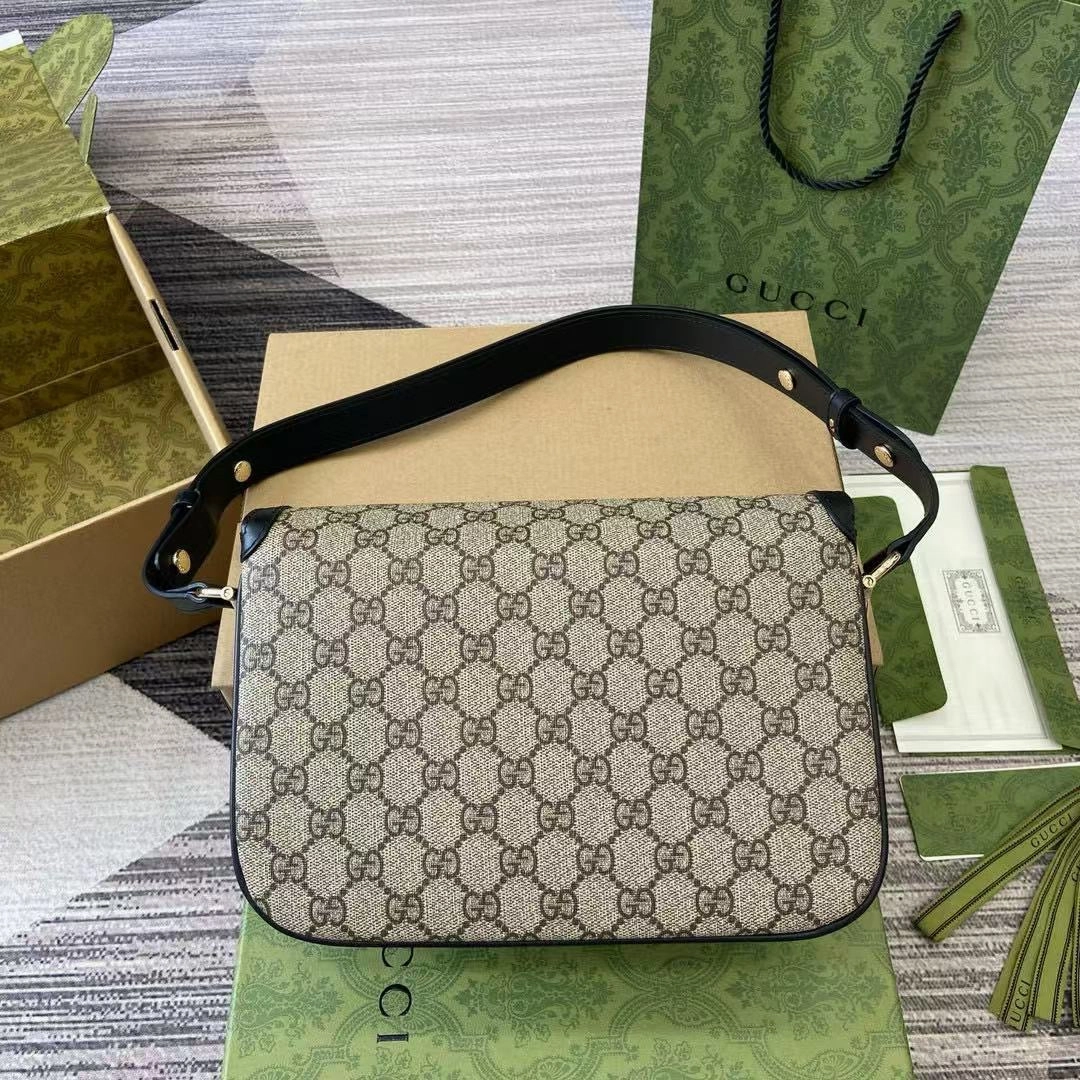 GC690 Gucci Horsebit 1955 Soft Small Shoulder Bag / HIGHEST QUALITY VERSION / 10.2"W x 6.8"H x 4"D