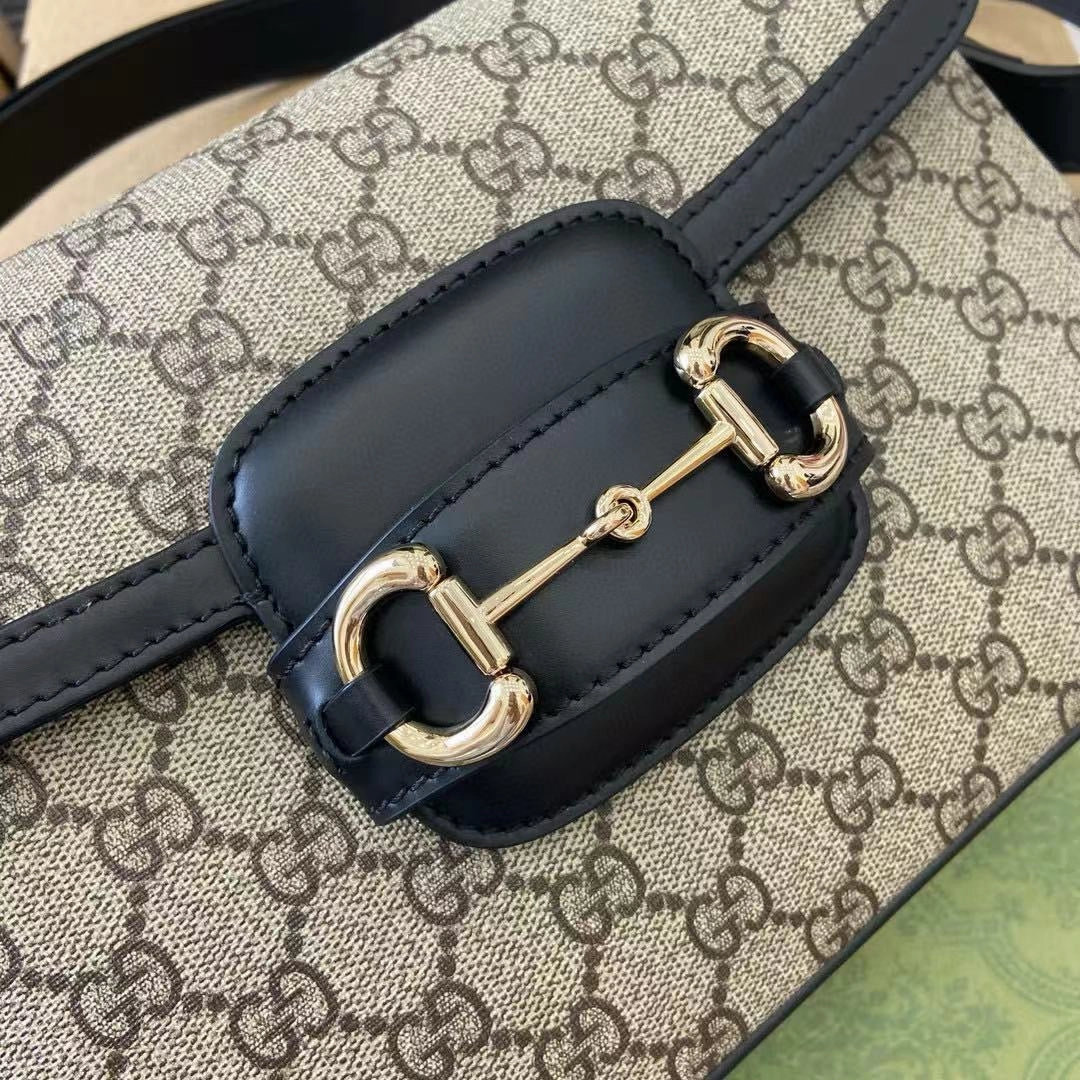 GC690 Gucci Horsebit 1955 Soft Small Shoulder Bag / HIGHEST QUALITY VERSION / 10.2"W x 6.8"H x 4"D