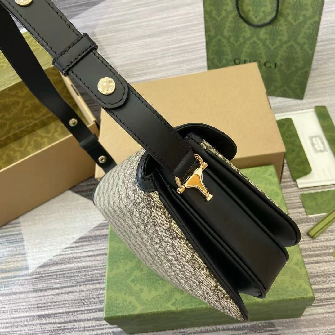 GC690 Gucci Horsebit 1955 Soft Small Shoulder Bag / HIGHEST QUALITY VERSION / 10.2"W x 6.8"H x 4"D