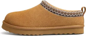 Genuine Suede House Slippers for Women Cozy Memory Foam Shoes for Indoor Outdoor