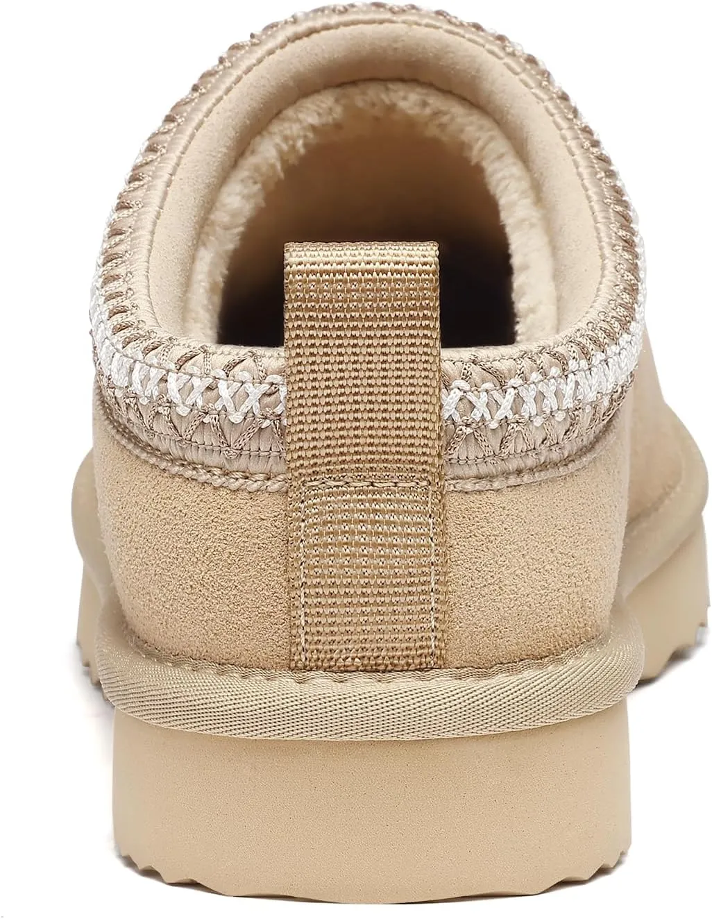 Genuine Suede House Slippers for Women Cozy Memory Foam Shoes for Indoor Outdoor