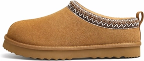 Genuine Suede House Slippers for Women Cozy Memory Foam Shoes for Indoor Outdoor