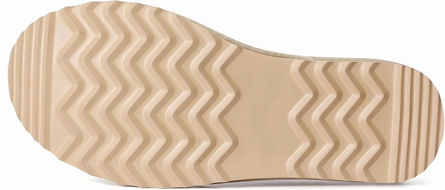 Genuine Suede House Slippers for Women Cozy Memory Foam Shoes for Indoor Outdoor