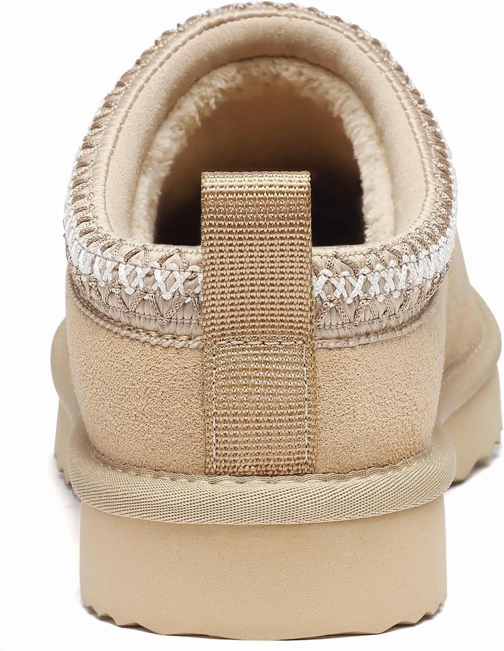 Genuine Suede House Slippers for Women Cozy Memory Foam Shoes for Indoor Outdoor