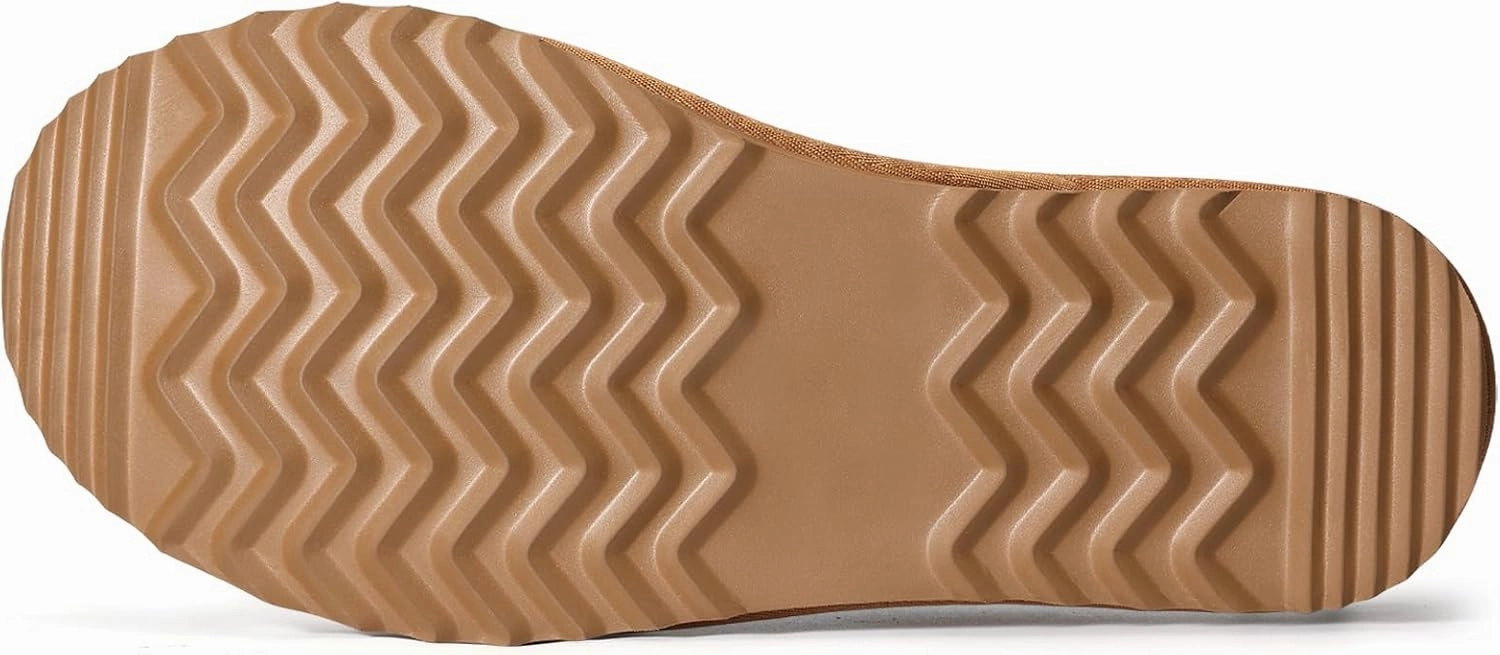 Genuine Suede House Slippers for Women Cozy Memory Foam Shoes for Indoor Outdoor