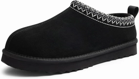 Genuine Suede House Slippers for Women Cozy Memory Foam Shoes for Indoor Outdoor