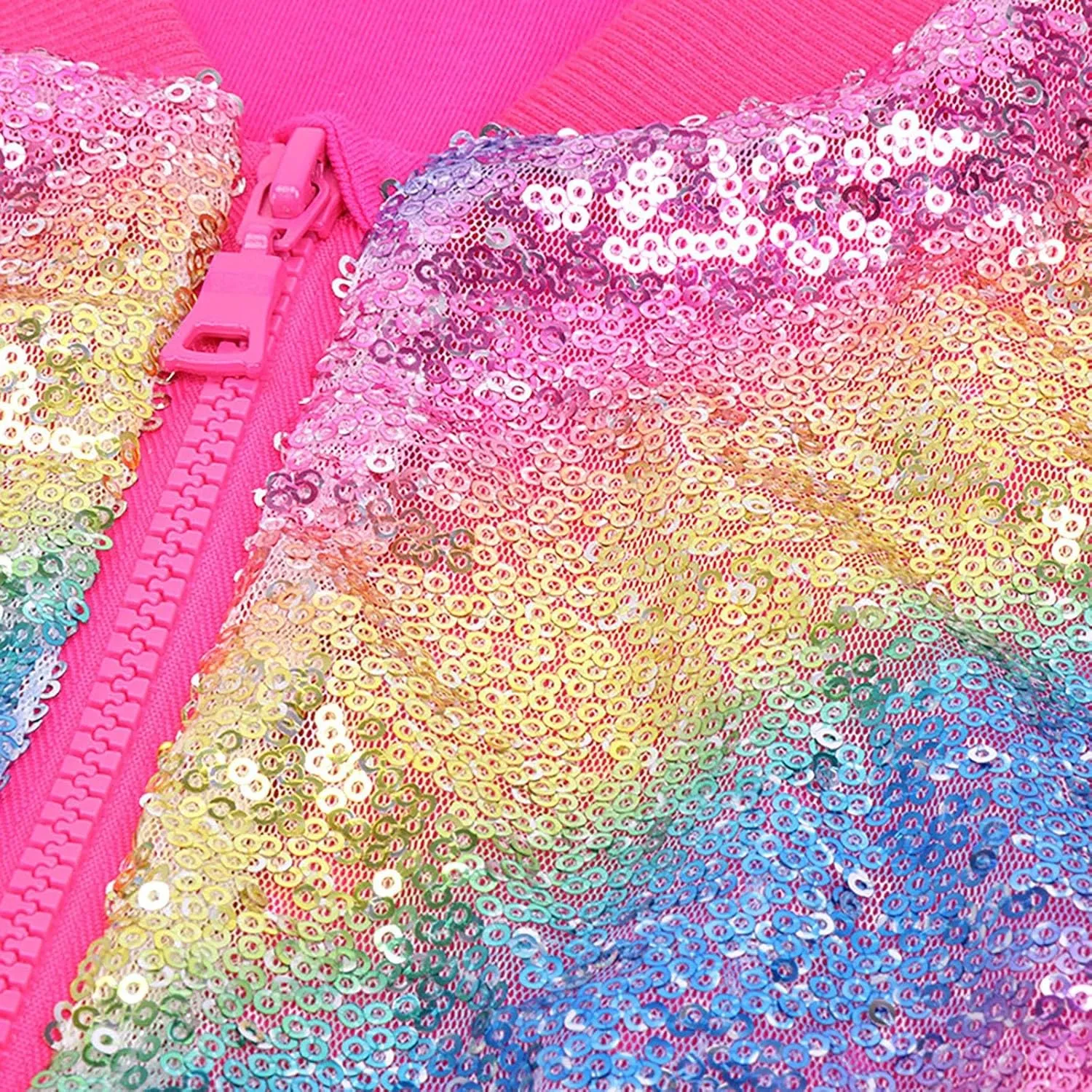 Girl Metallic Jacket Kids Toddler Varsity Jacket Zip up Sequin Bomber Jacket Outwear Glitter Fall Baby Winter Jacket