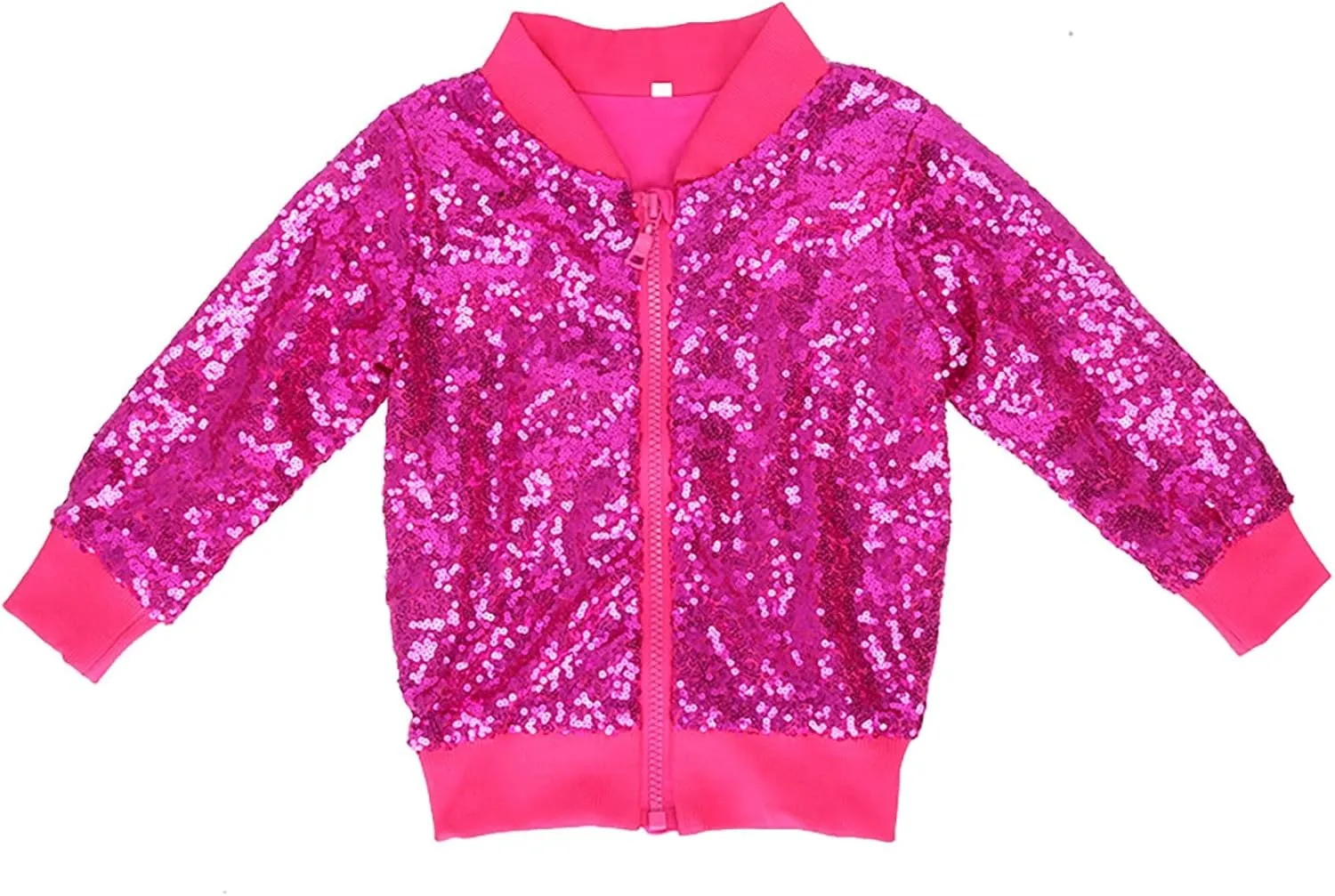 Girl Metallic Jacket Kids Toddler Varsity Jacket Zip up Sequin Bomber Jacket Outwear Glitter Fall Baby Winter Jacket