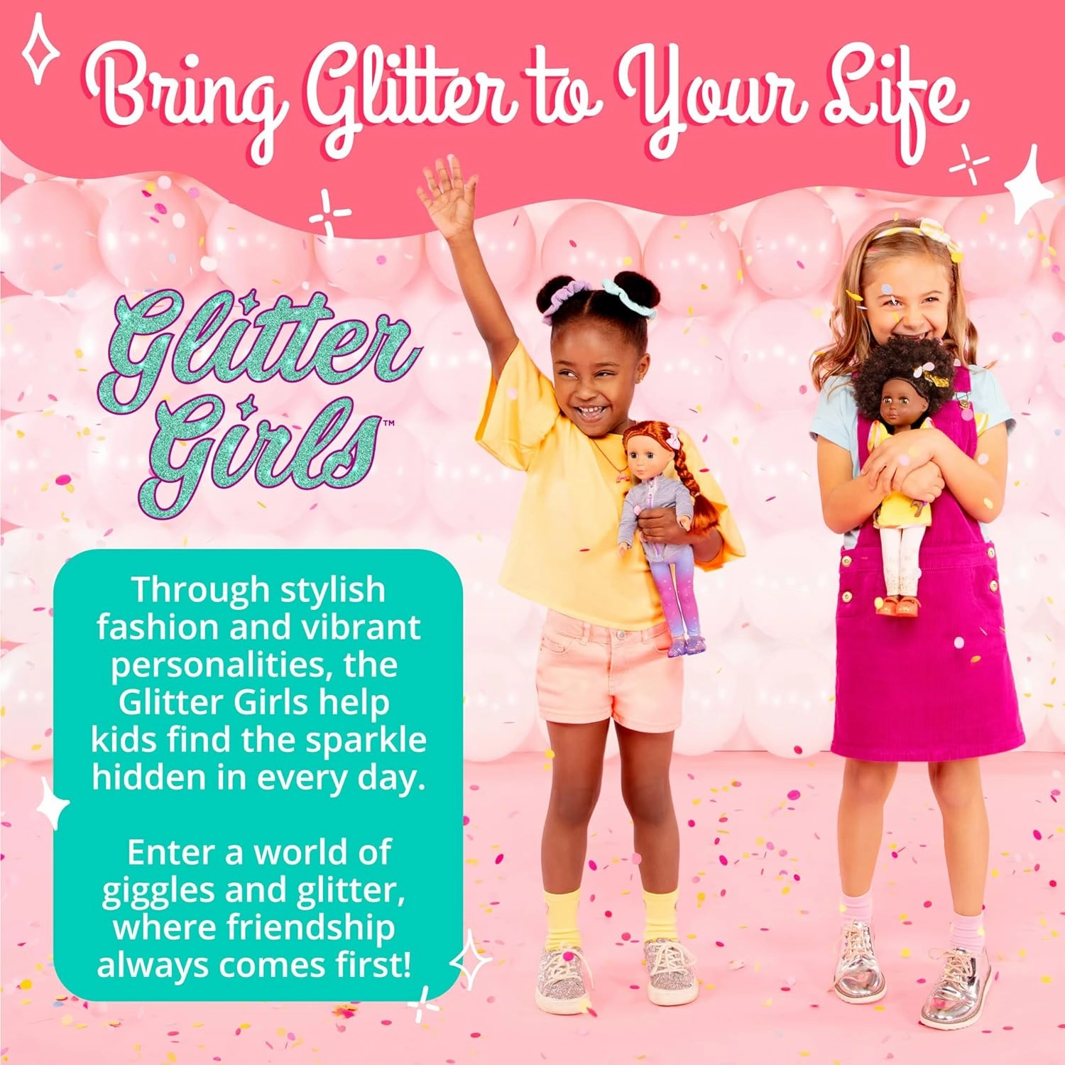 Glitter Girls – 14-Inch Doll Astrid – Poseable Arms & Legs – Light Red Hair & Hazel Eyes – Camping Outfit, Matching Cap, and Glitter Boots – 3 Years   – Astrid