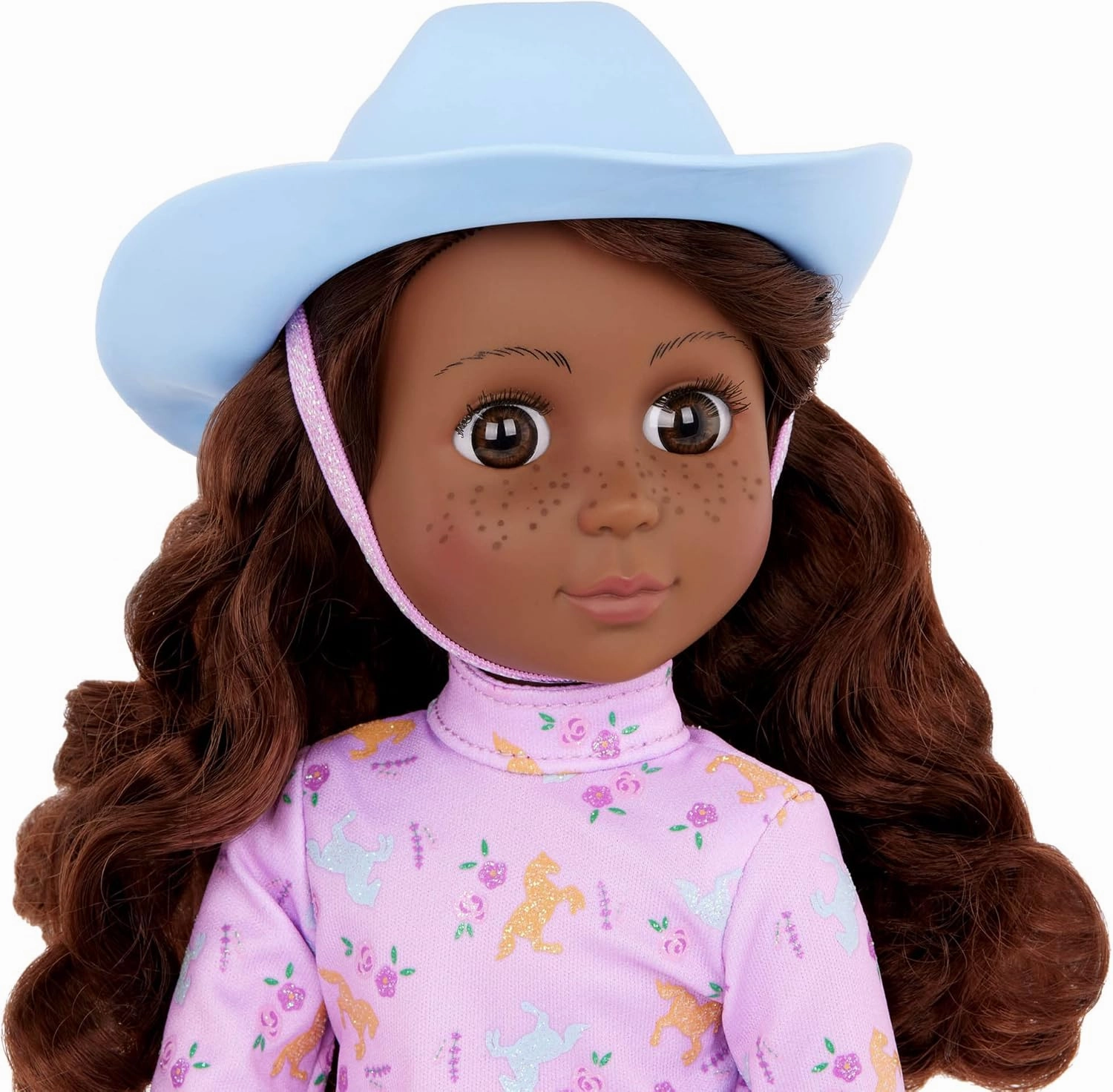 Glitter Girls – 14-inch Posable Doll & Horse – Cowgirl Outfit – Brown Eyes & Purple Mane – Toys for Kids 3 Years  – Clea & Clover