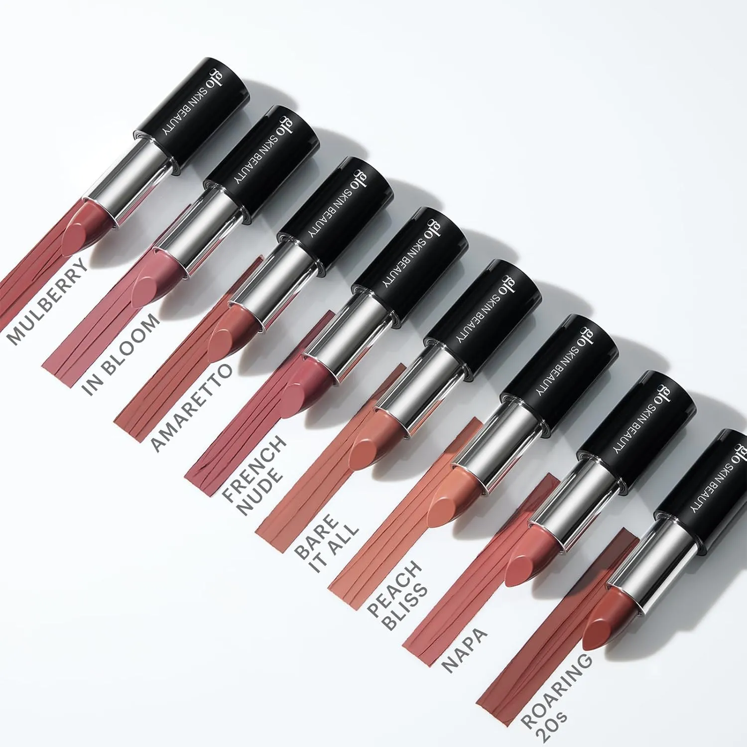 Glo Skin Beauty Satin Lipstick (French Nude) | Nourishing Longwearing Lip Stick Packed with Skincare Benefits
