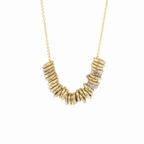 Gold & Diamond Ring Necklace